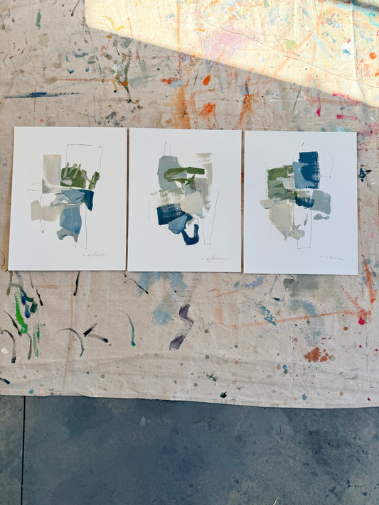 Original Abstract (Set of 3)