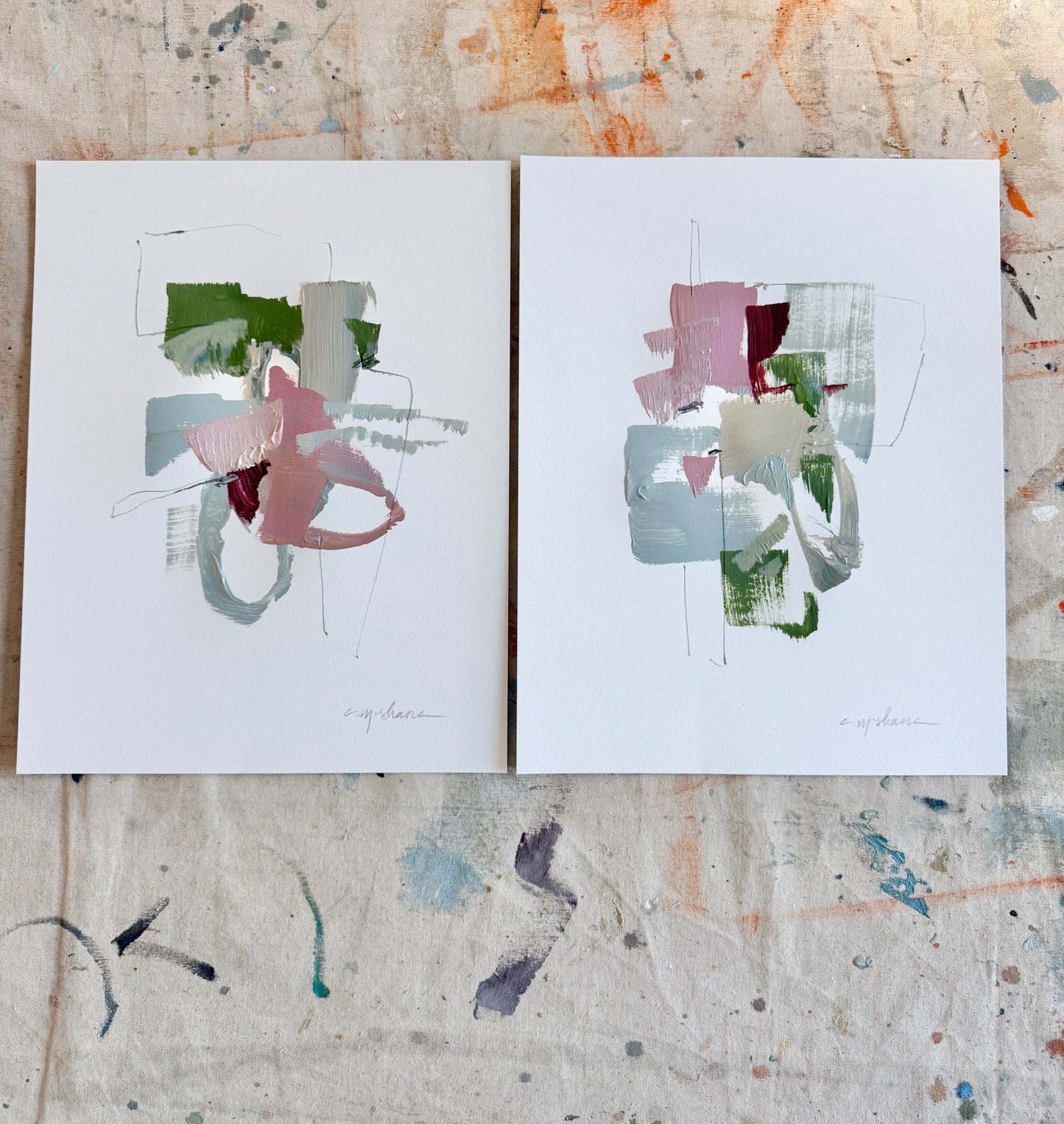 Original Abstract (Set of 2)