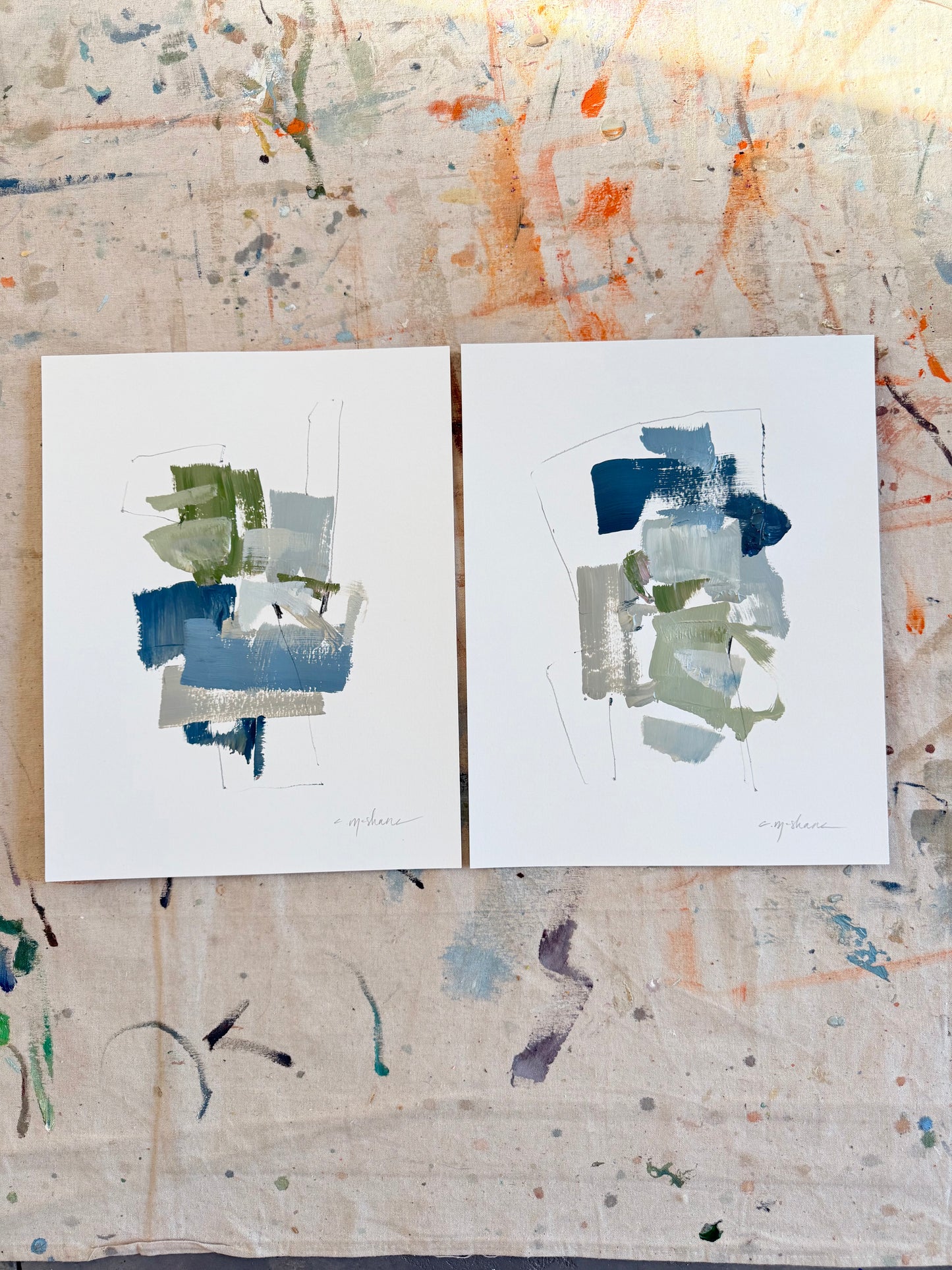 Original Abstract (Set of 2)