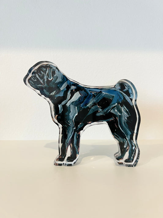 Pug Black (Acrylic Cut Out)