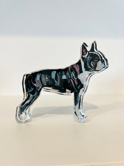 "Boston Terrier" acrylic