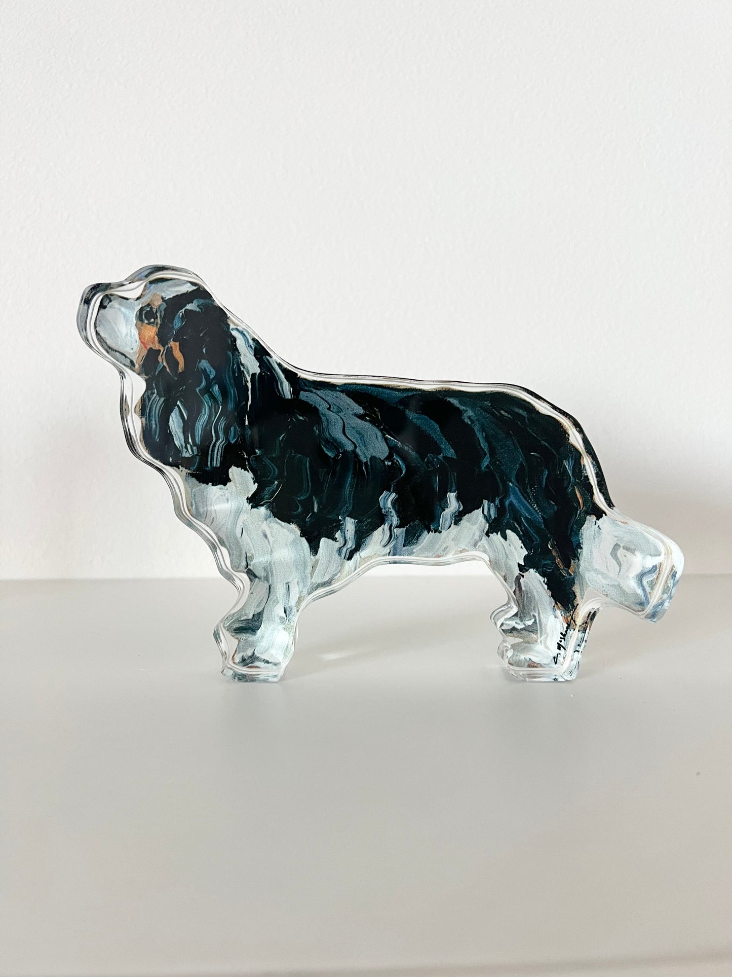 Cavalier King Charles Black (Acrylic Cut Out)