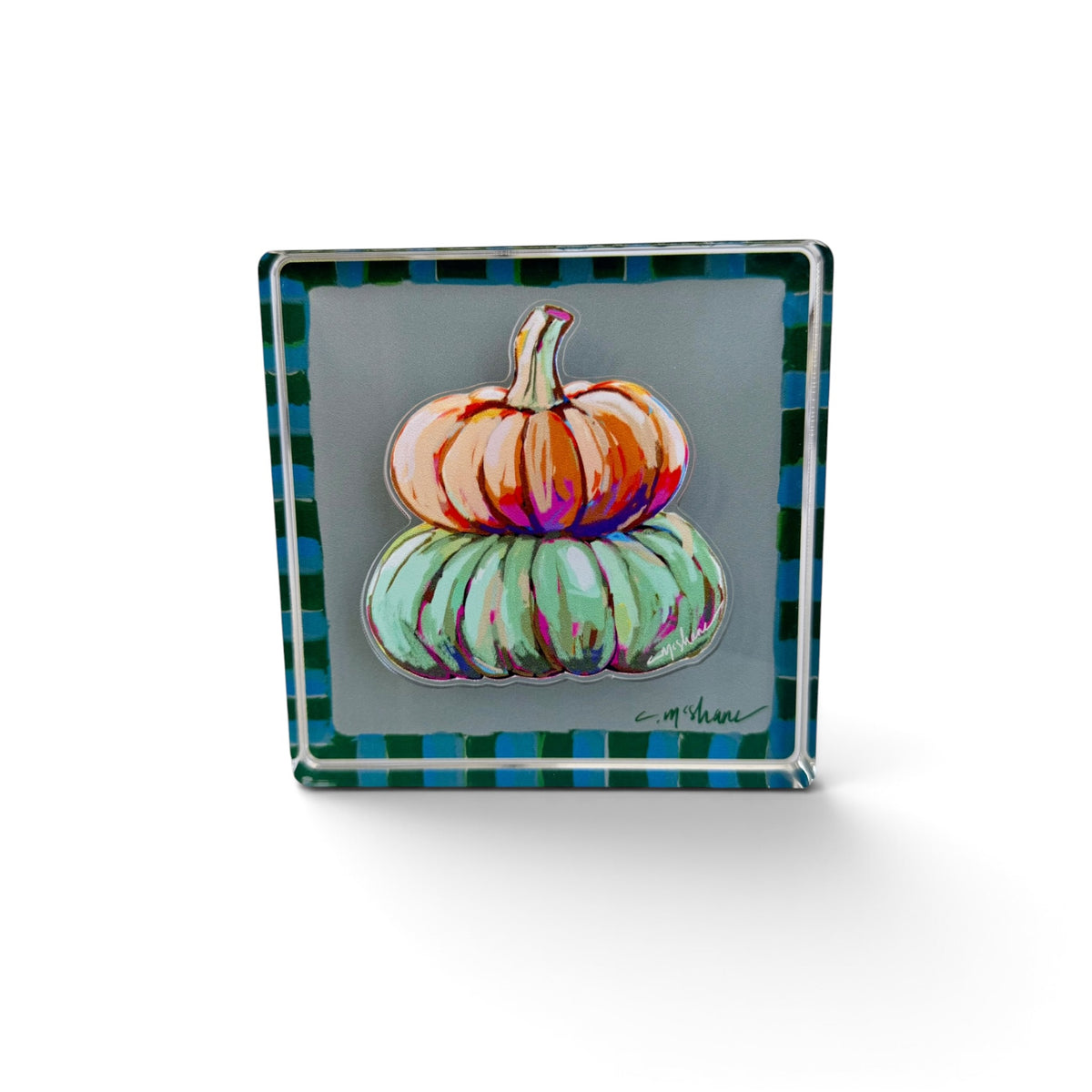 Pumpkin Acrylic Magnet | Interchangeable Tabletop & Refrigerator Magnet