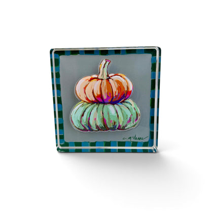 Pumpkin Acrylic Magnet | Interchangeable Tabletop & Refrigerator Magnet