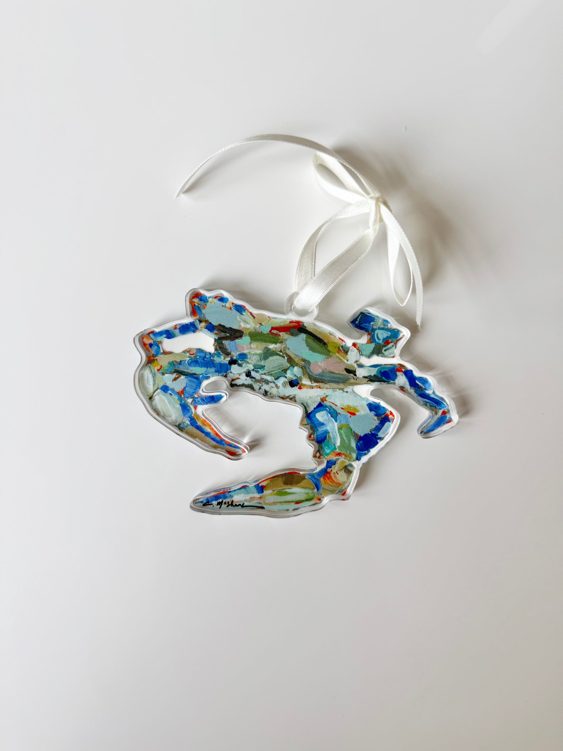 Crab Acrylic Ornament – Chelsea McShane Art
