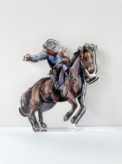"Rodeo Cowboy" acrylic