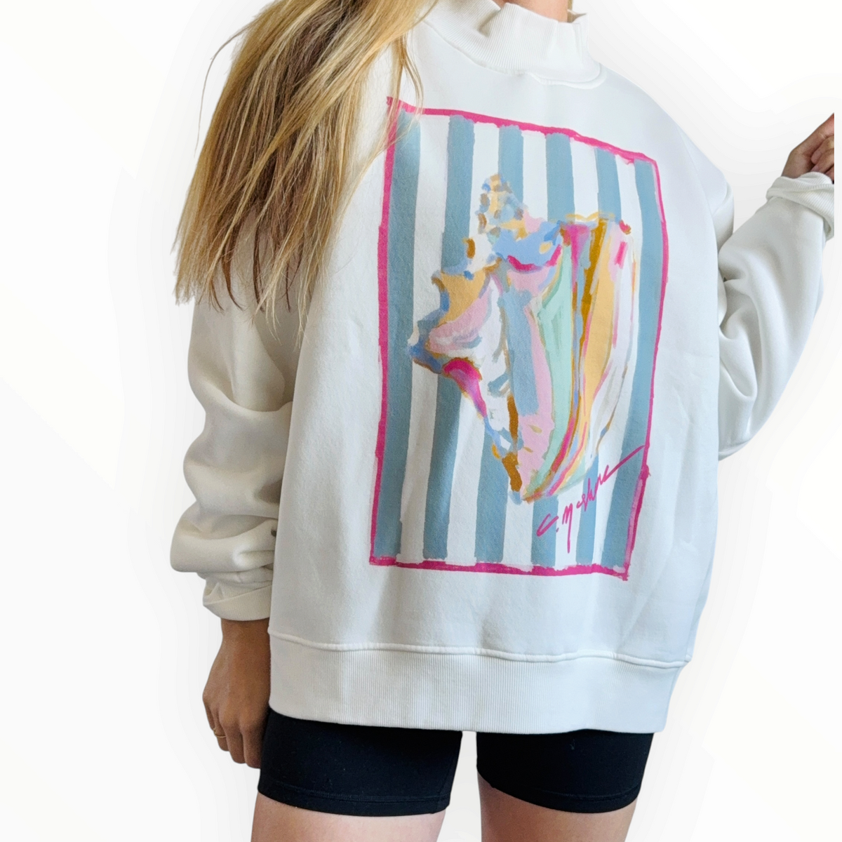 "Tide & Treasure" Mock Neck (One Size)