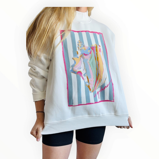 "Tide & Treasure" Mock Neck (One Size)