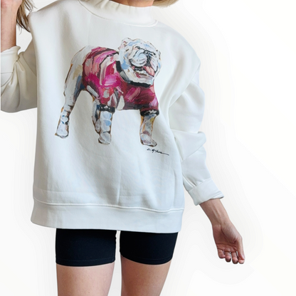 "Bulldog Red" Mock Neck (One Size)