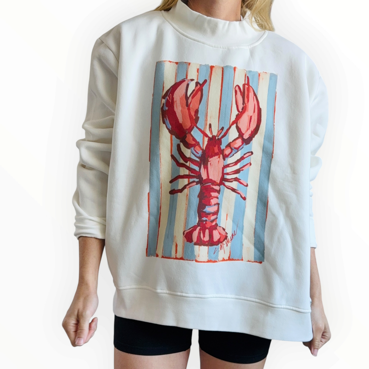 "Lobster Rollin" Mock Neck (One Size)