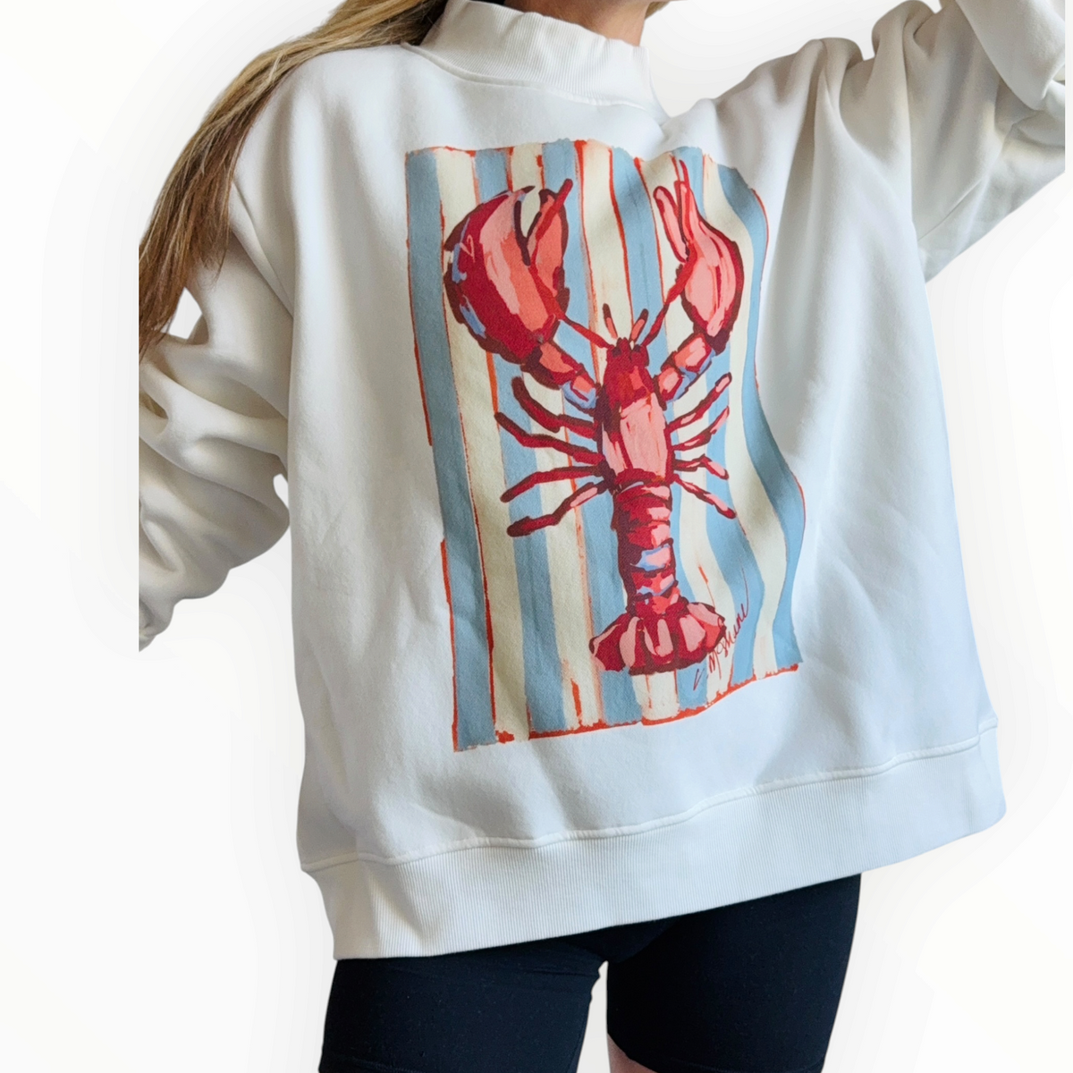 "Lobster Rollin" Mock Neck (One Size)