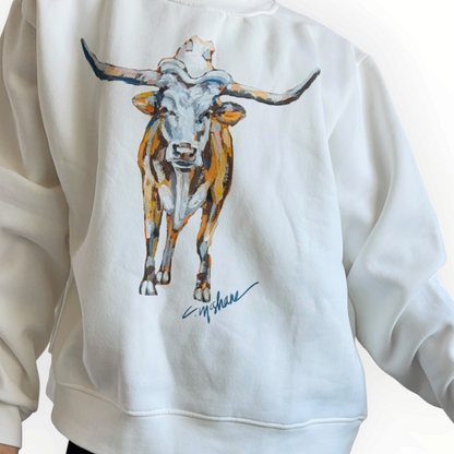 "Longhorn Charm" Mock Neck (One Size)