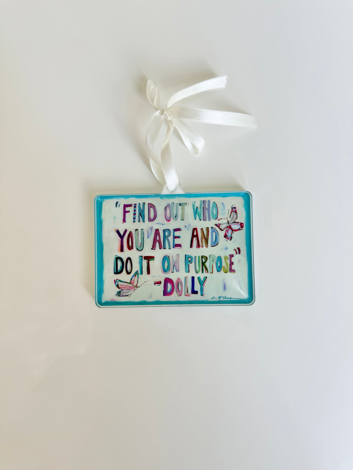 Purposefully You Dolly Parton Christmas Acrylic Ornament | Wreath Charm