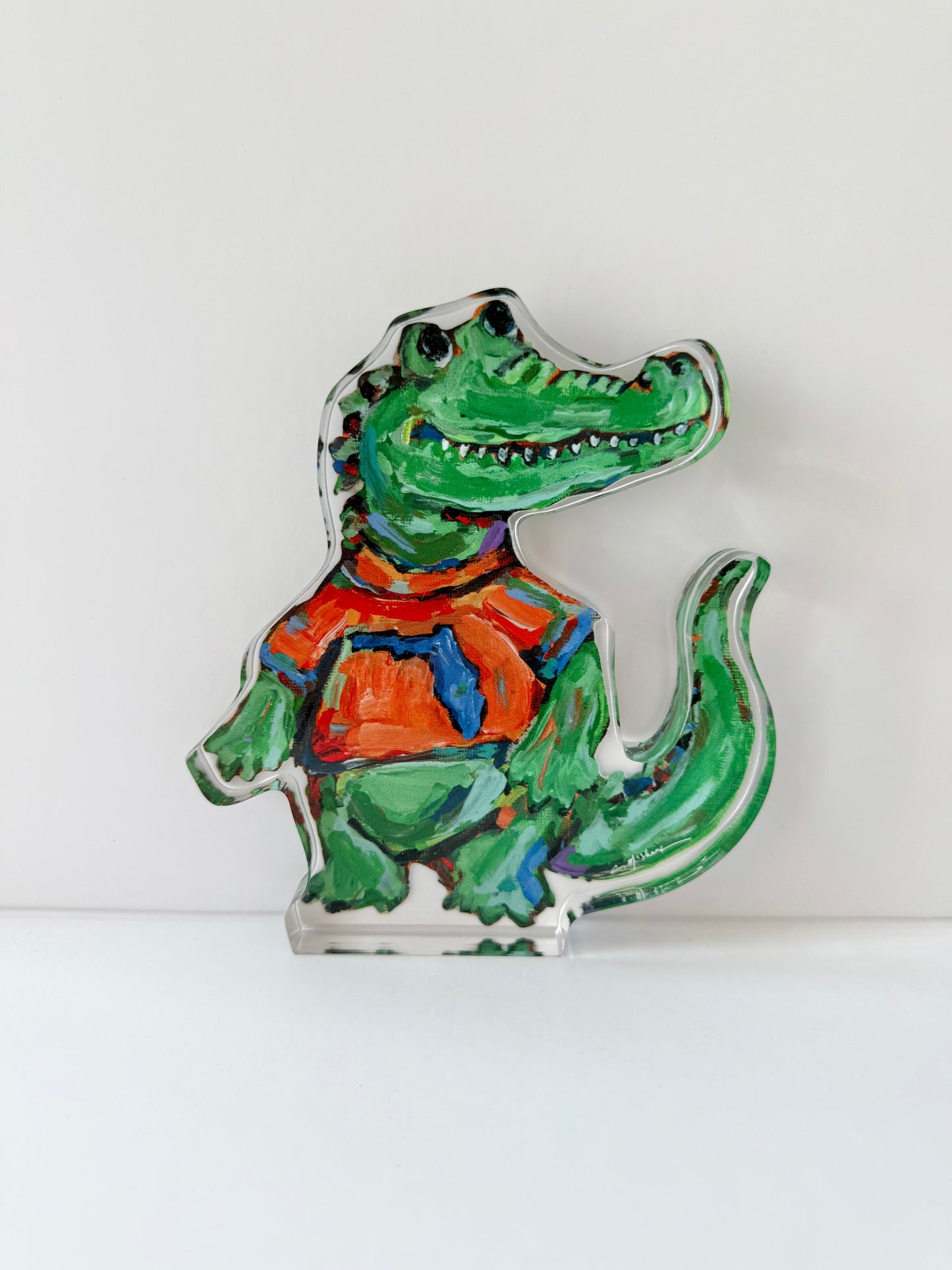 "Gator" acrylic shelfie