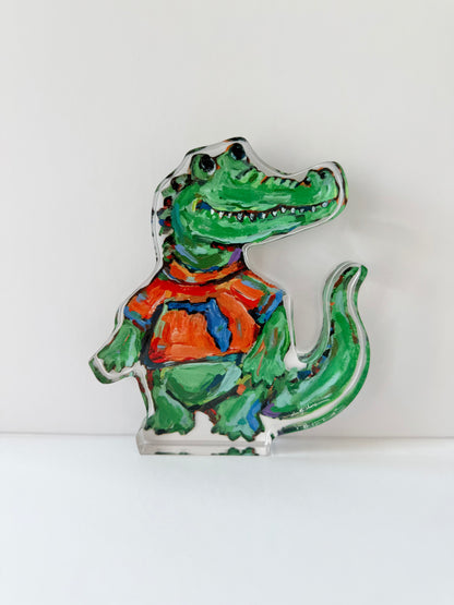 "Gator" acrylic shelfie