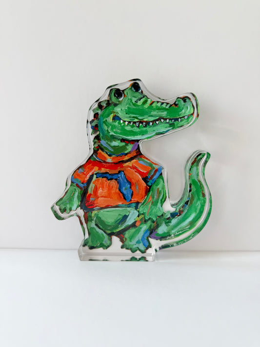 "Gator" acrylic shelfie