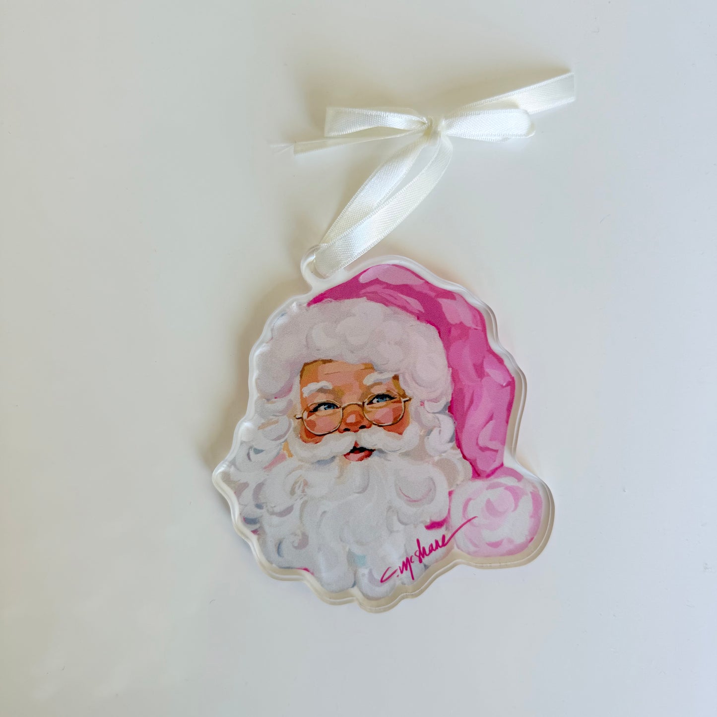 Santa Baby Christmas Acrylic Ornament | Wreath Charm