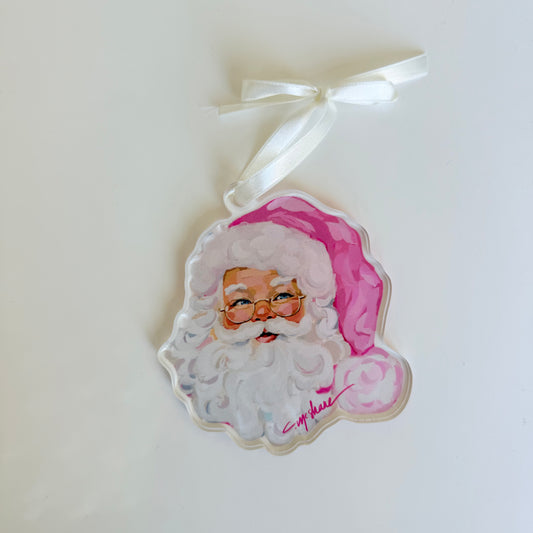 Santa Baby Christmas Acrylic Ornament | Wreath Charm