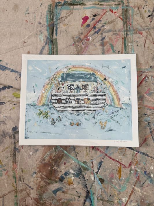 "Noah's Ark I" hand signed paper print
