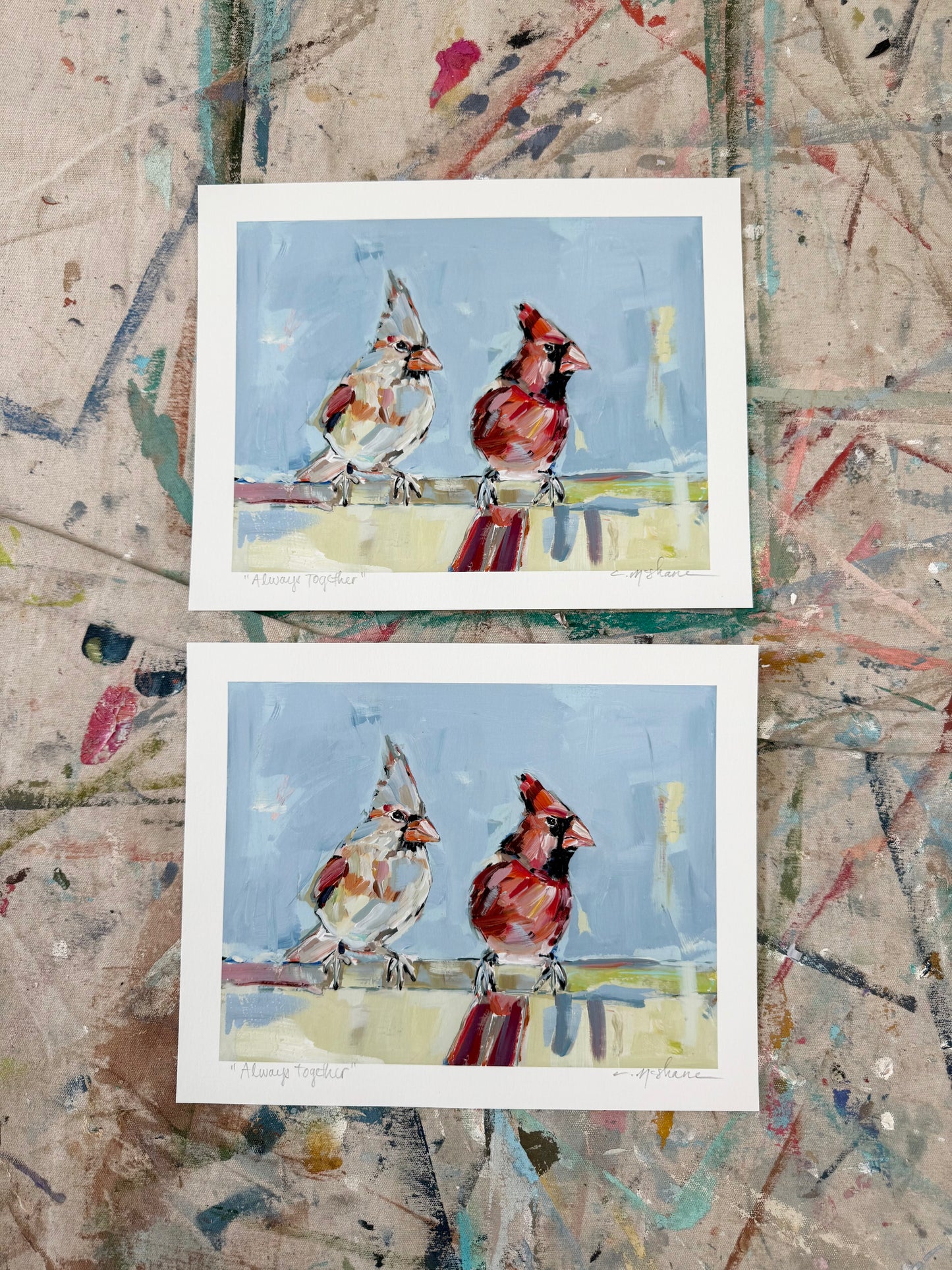 "Always Together" 10X8 hand signed paper prints (pack of 2)