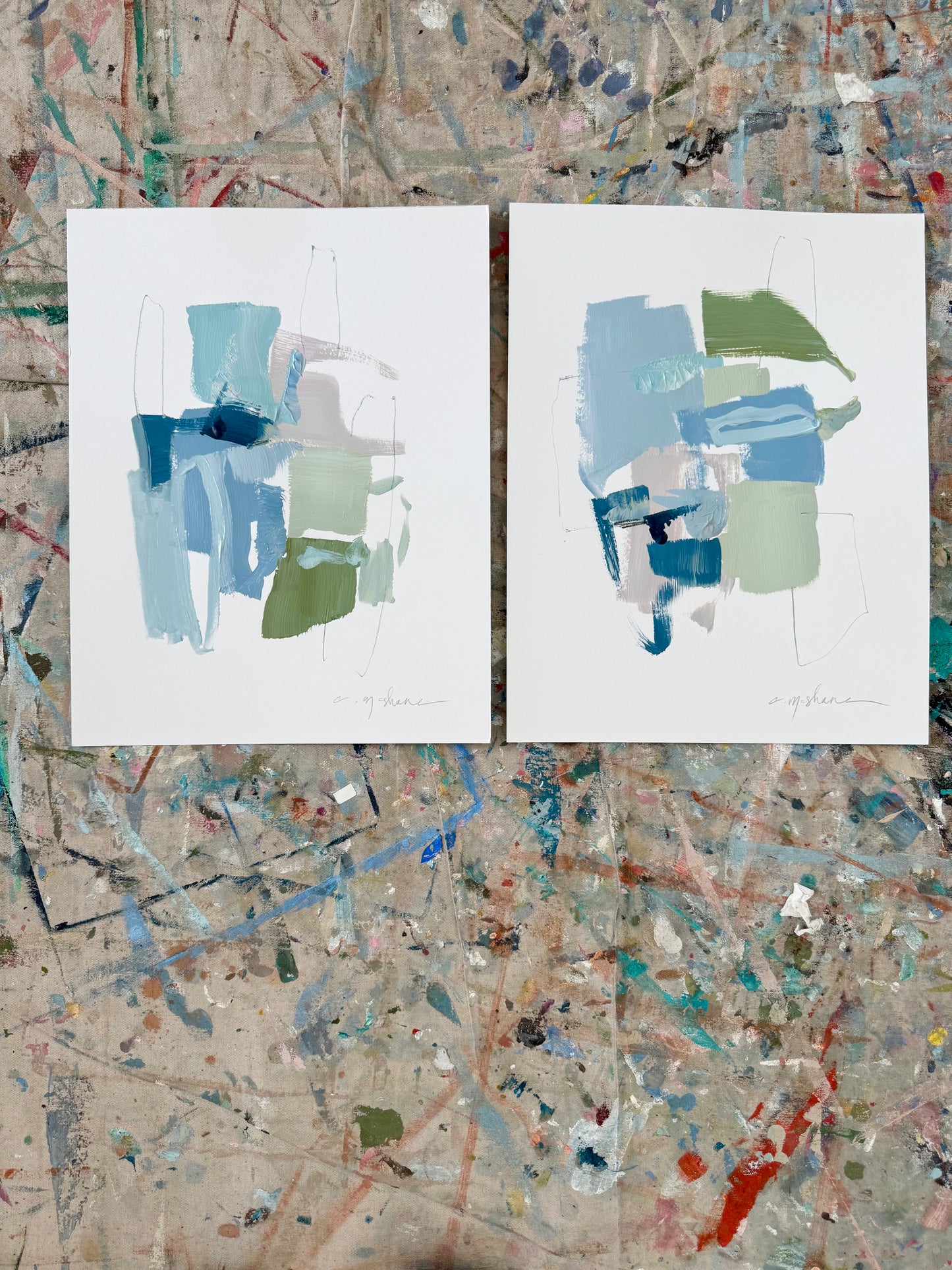 Original Abstract (Set of 2)