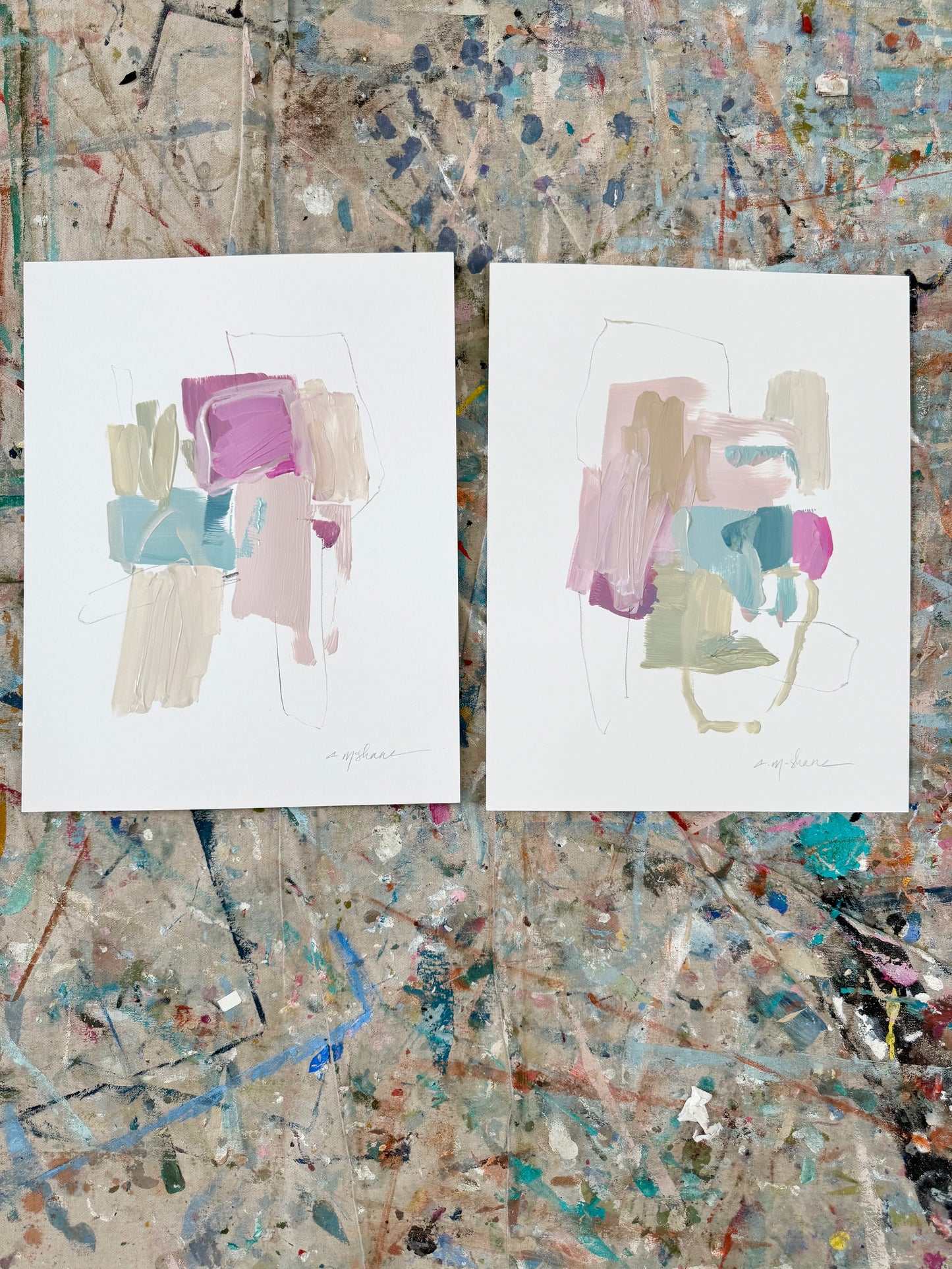 Original Abstract (Set of 2)