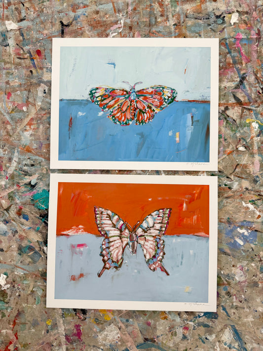 "Butterflies" hand signed paper prints (set of 2)