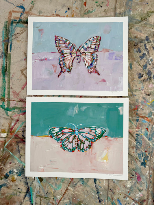 "Butterflies" hand signed paper prints (set of 2)