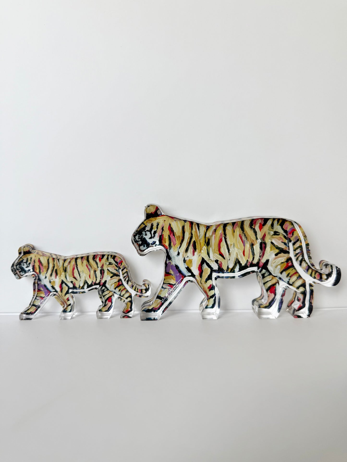 "Tiger Gold" acrylic shelfie