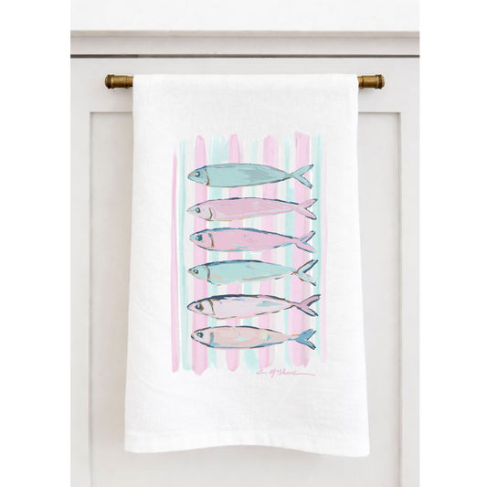 "La Sardines" Tea Towel