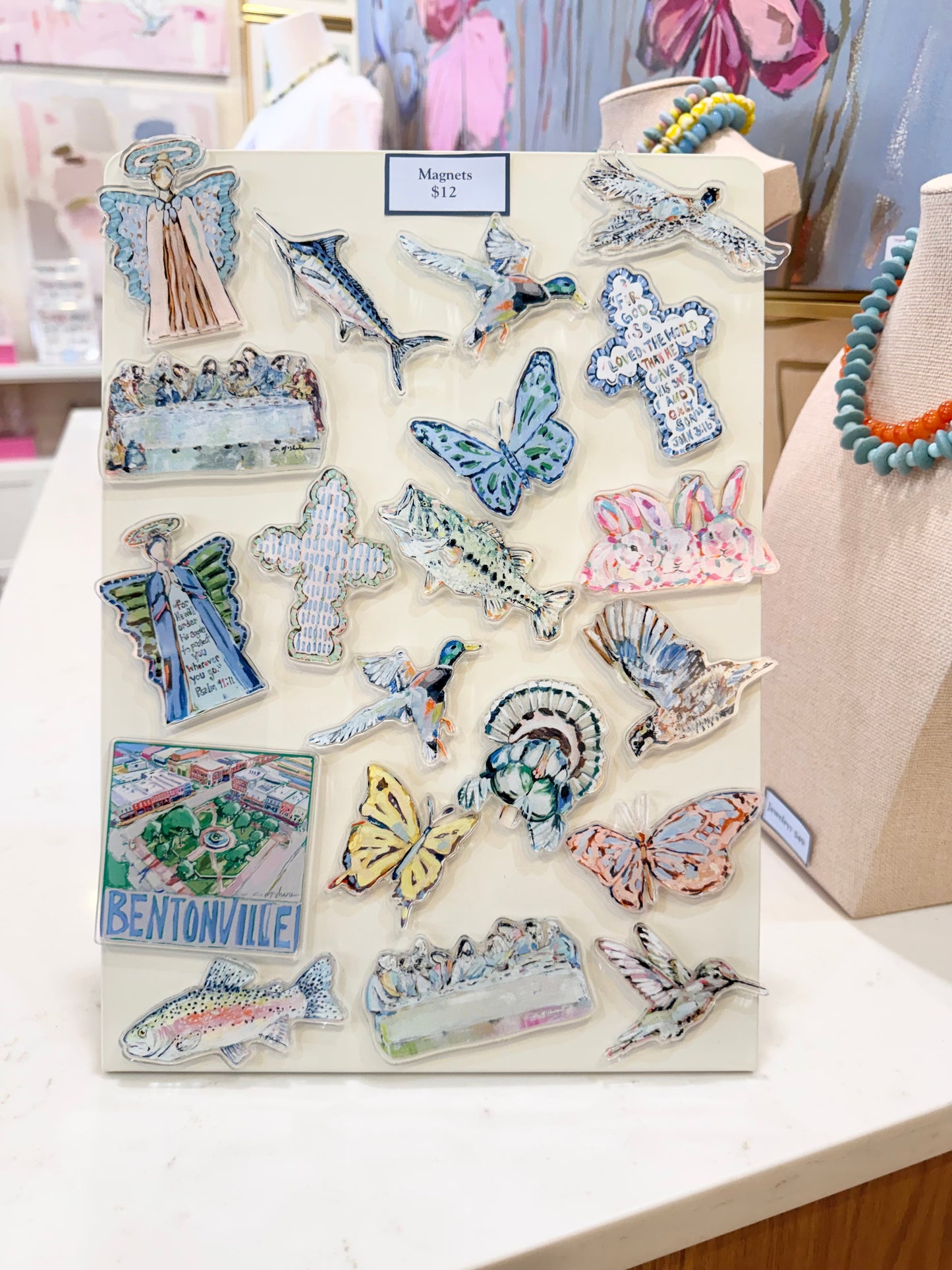 "Blue Herons" acrylic magnet