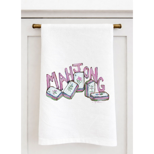 "Mahjong Tiles" Tea Towel
