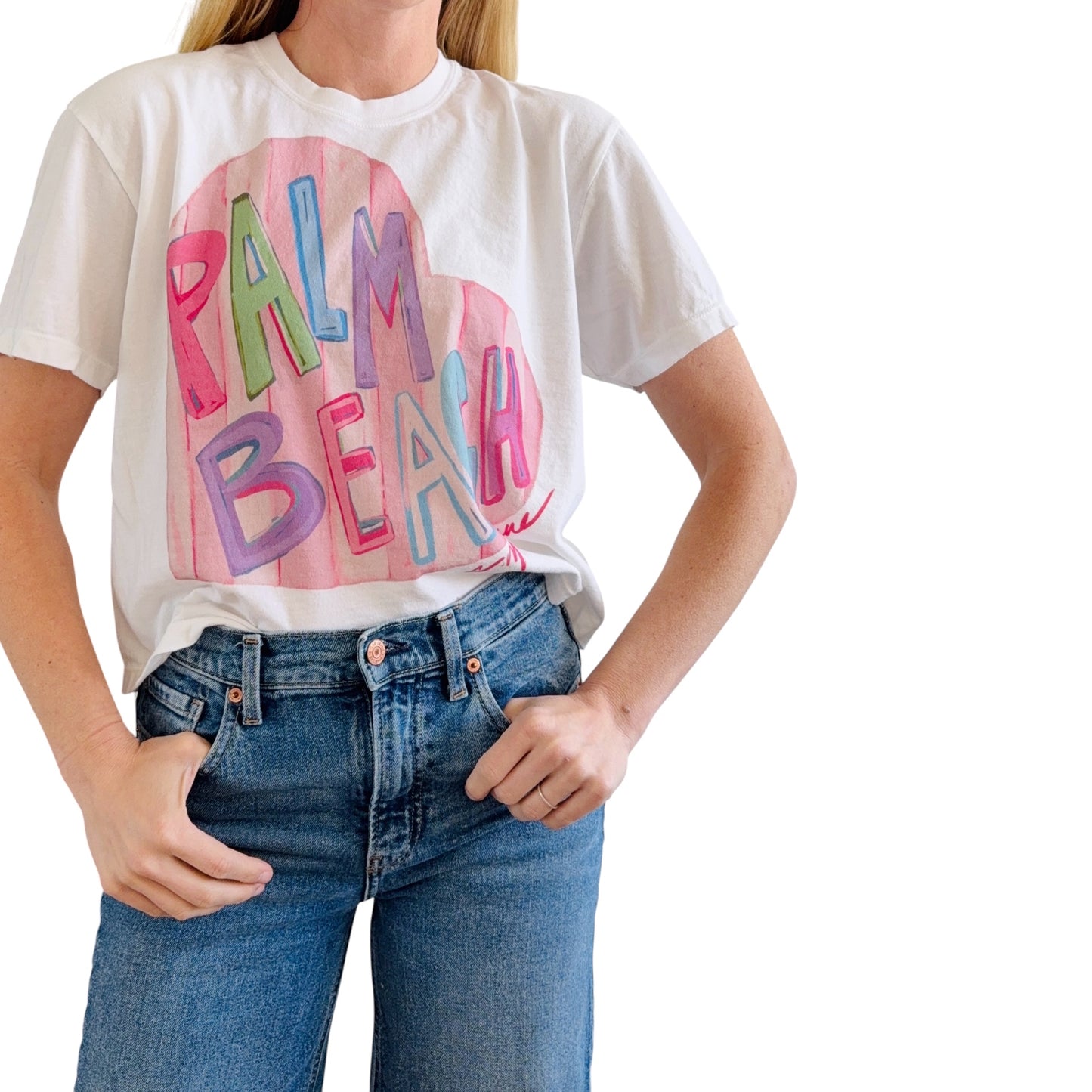 "Palm Beach Love" Comfort Color Art-T-shirt