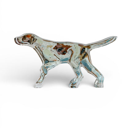 "English Pointer Orange" acrylic