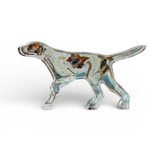 "English Pointer Orange" acrylic