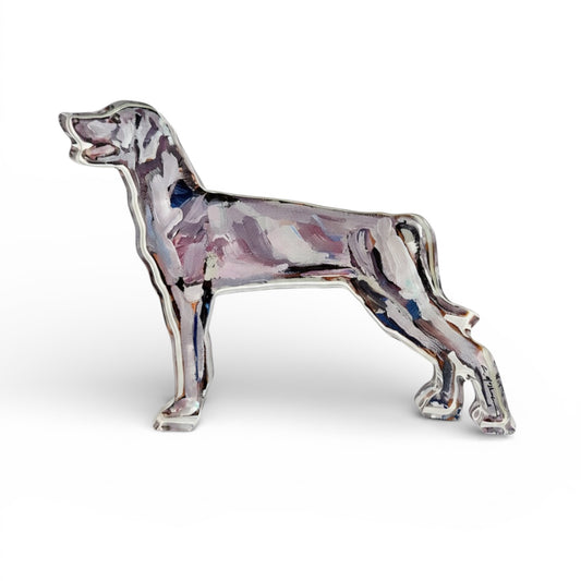 "Weimaraner" acrylic