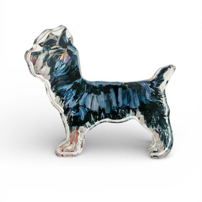 "Yorkie Black & Tan" acrylic