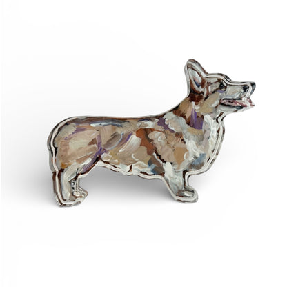 "Corgi Blonde" acrylic