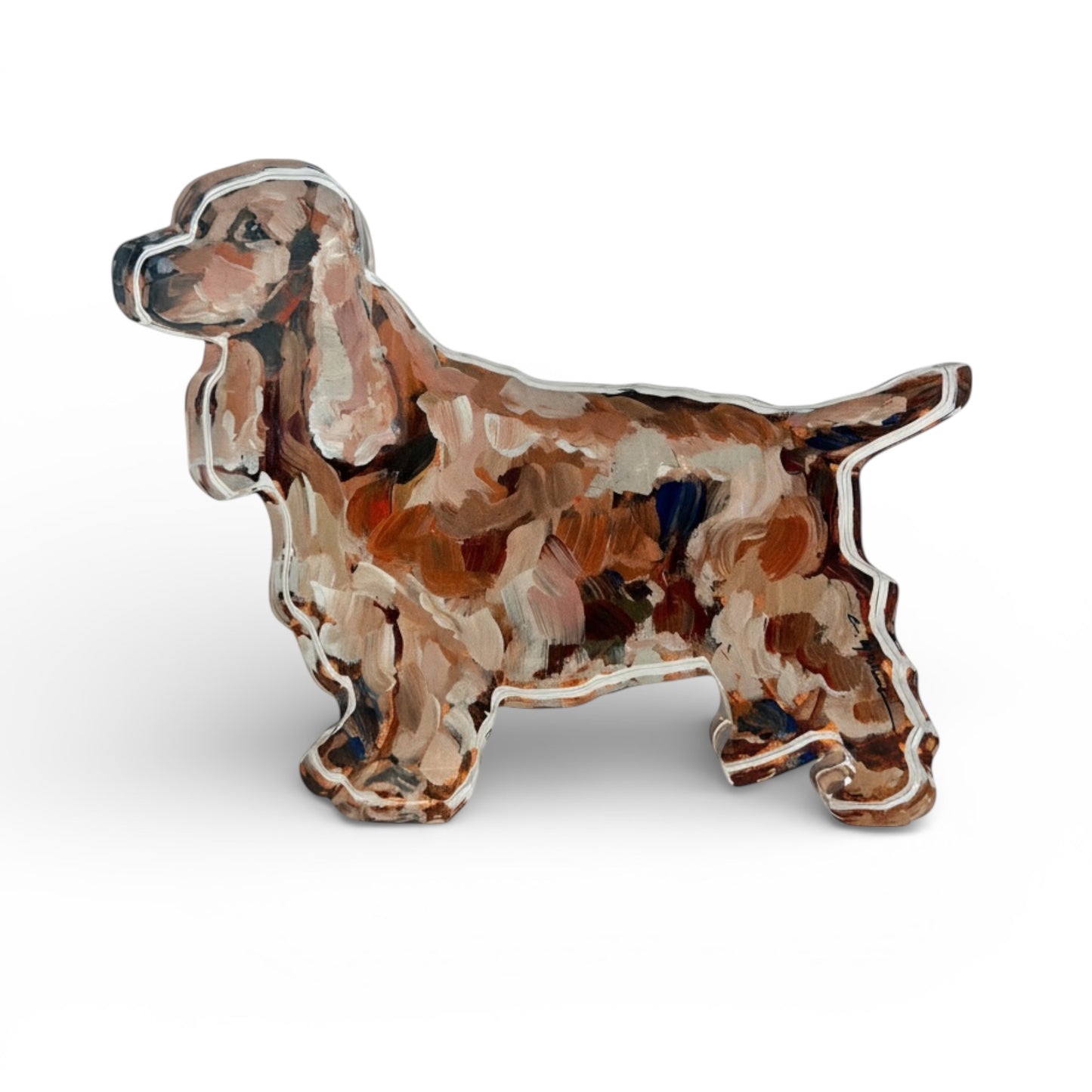 "English Cocker Spaniel (Golden/red)" acrylic