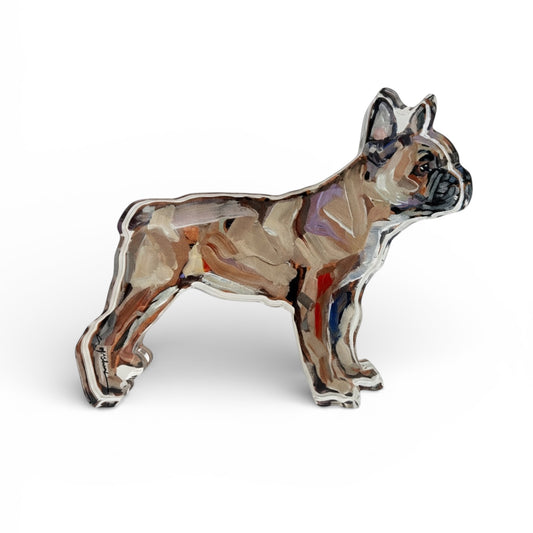 "Frenchie Blonde" acrylic