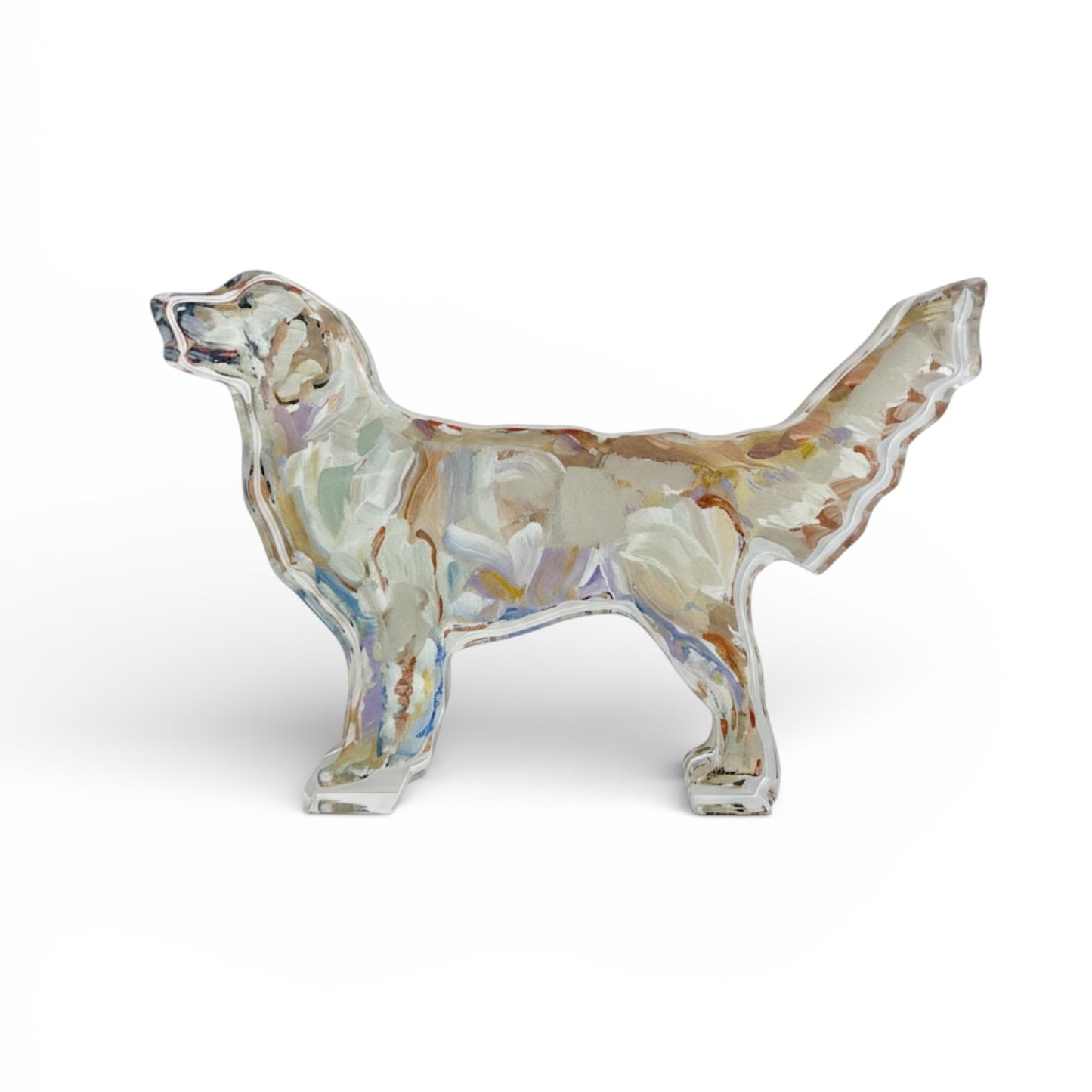 "Golden Retriever Light" acrylic