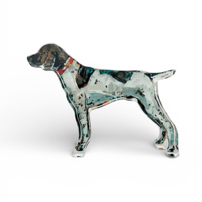 "German Shorthair Pointer Standing" acrylic