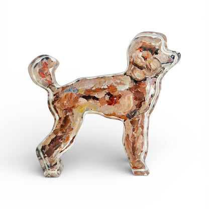 "Poodle Apricot" acrylic