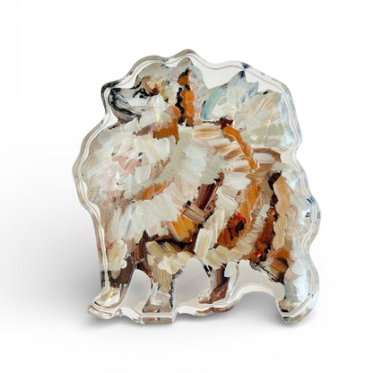 "Pomeranian Apricot" acrylic