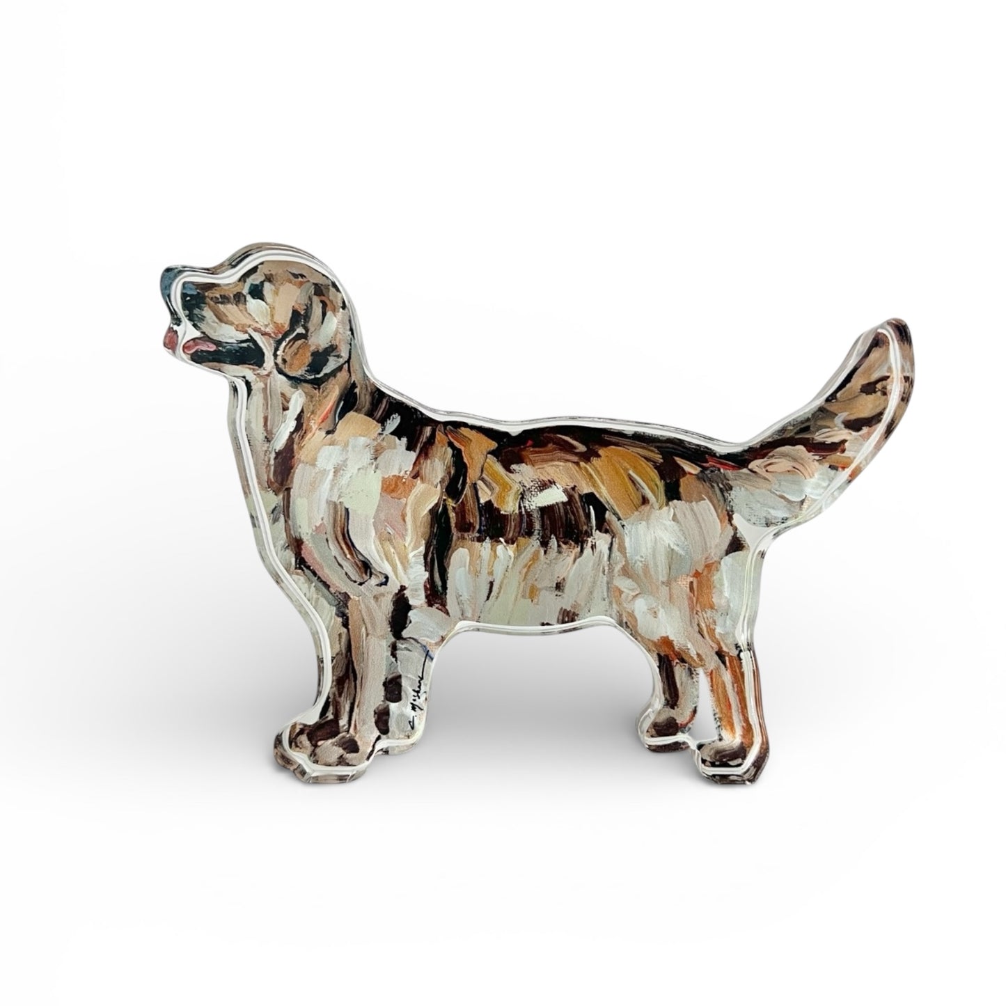 "Golden Retriever Dark" acrylic