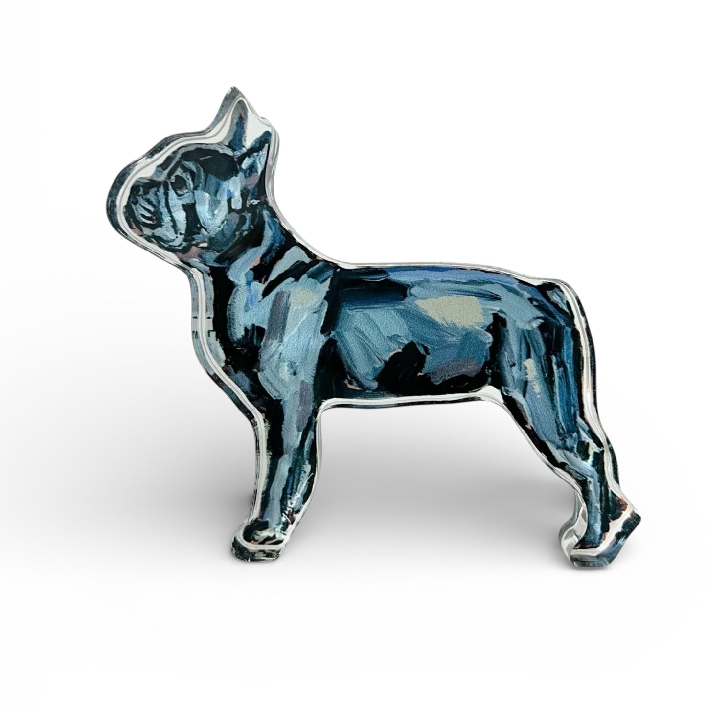 "Frenchie Blue" acrylic