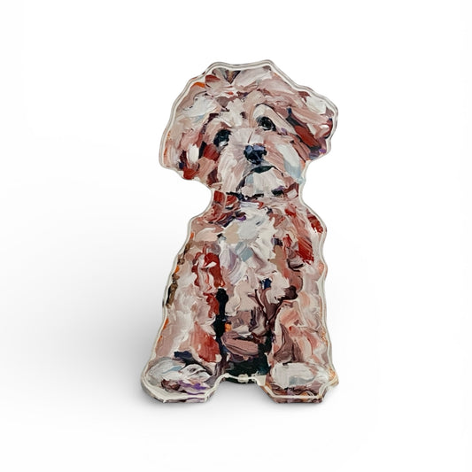 "Maltipoo Apricot" acrylic