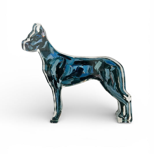 "Great Dane Black" acrylic