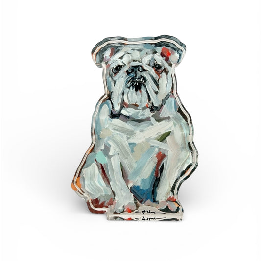 "Bulldog White" acrylic