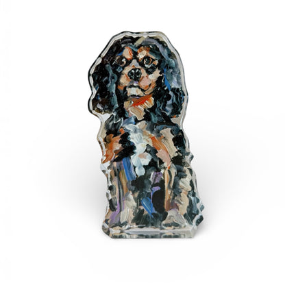 "Cavalier King Charles B/T" acrylic